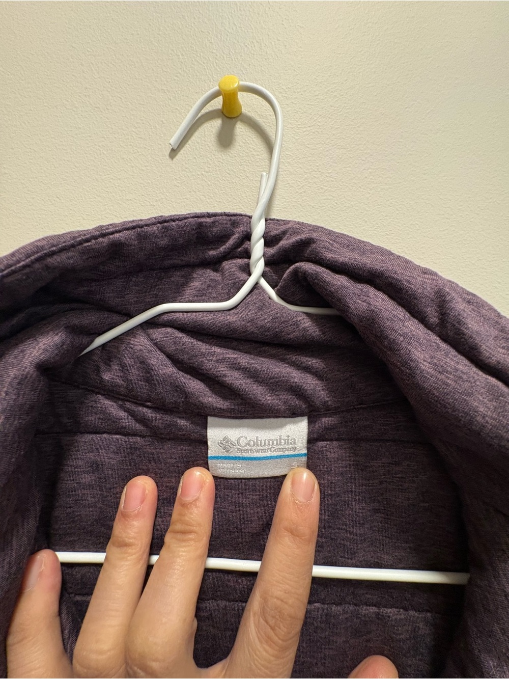 Columbia Heathered Purple Quilted Puffer Jacket